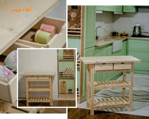 کافیبار چوبی طرح ایکیا